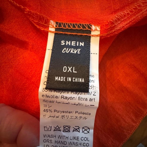 SHEIN Swim Curve Plus Size Solid Batwing Sleeve Cover‎ Up Dress - Picture 4 of 4